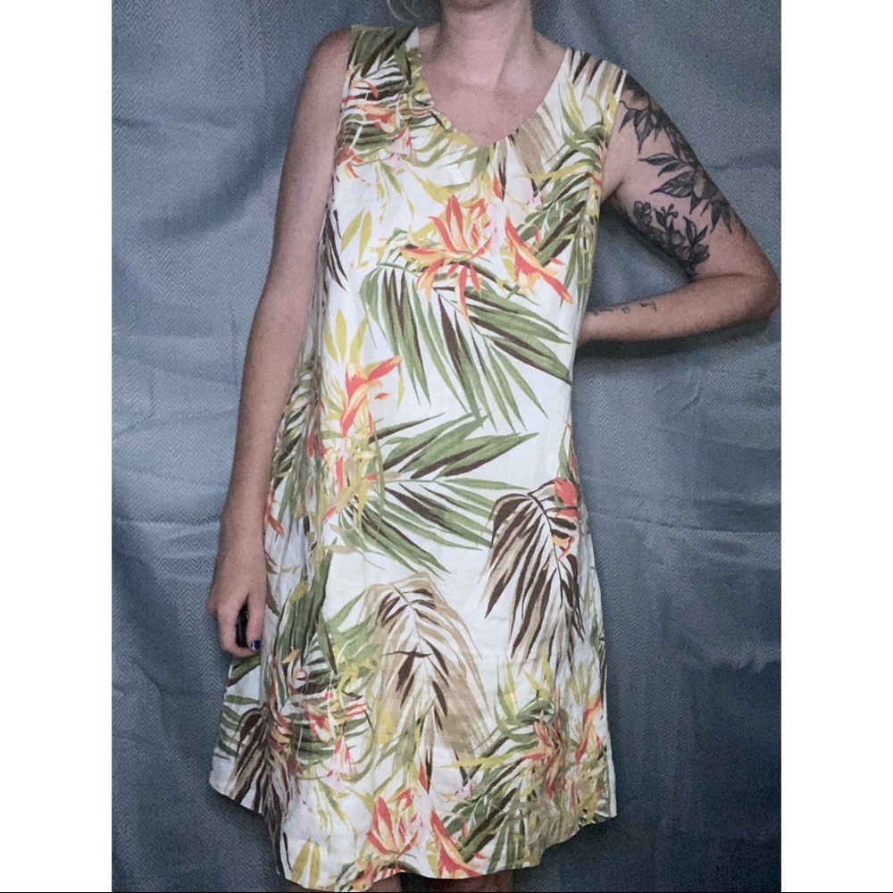 EUC Linen Shift Dress